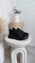 Foam Sole Running Trainers - BLACK