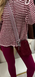 Mini Crossbody Bag - BURGUNDY