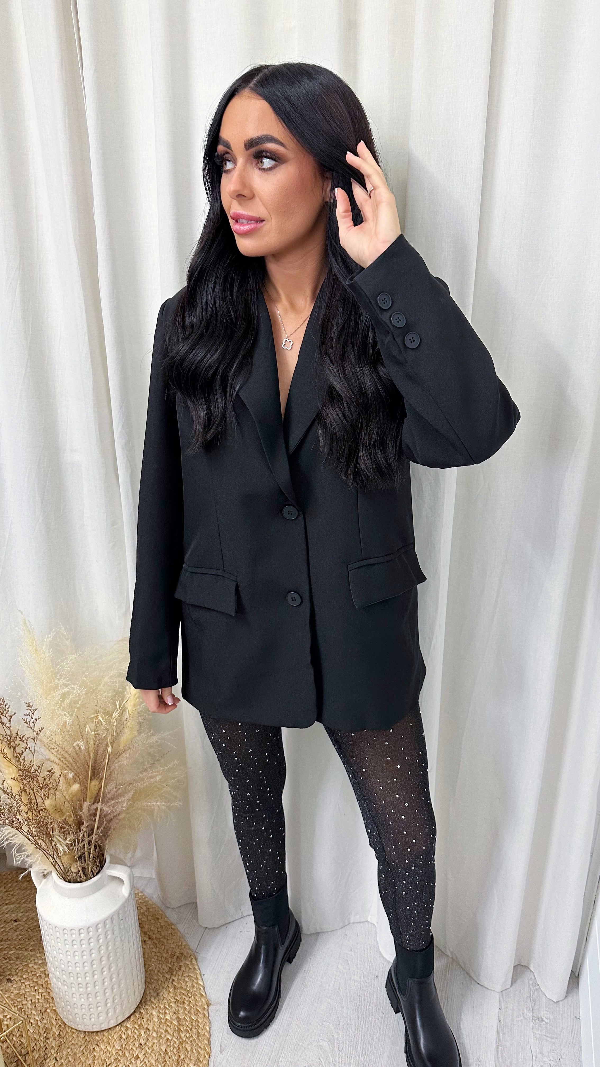 Rhinestone Mesh High Waisted Leggings