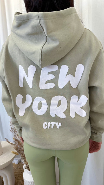 New York Bubble Hoodie - SAGE