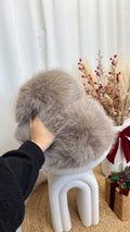 Mega Fluffy Faux Fur Slippers - MOCHA