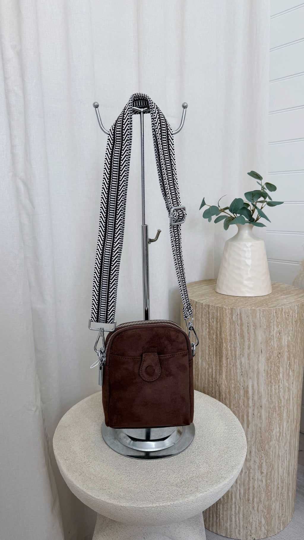 Mini Crossbody Bag - BROWN