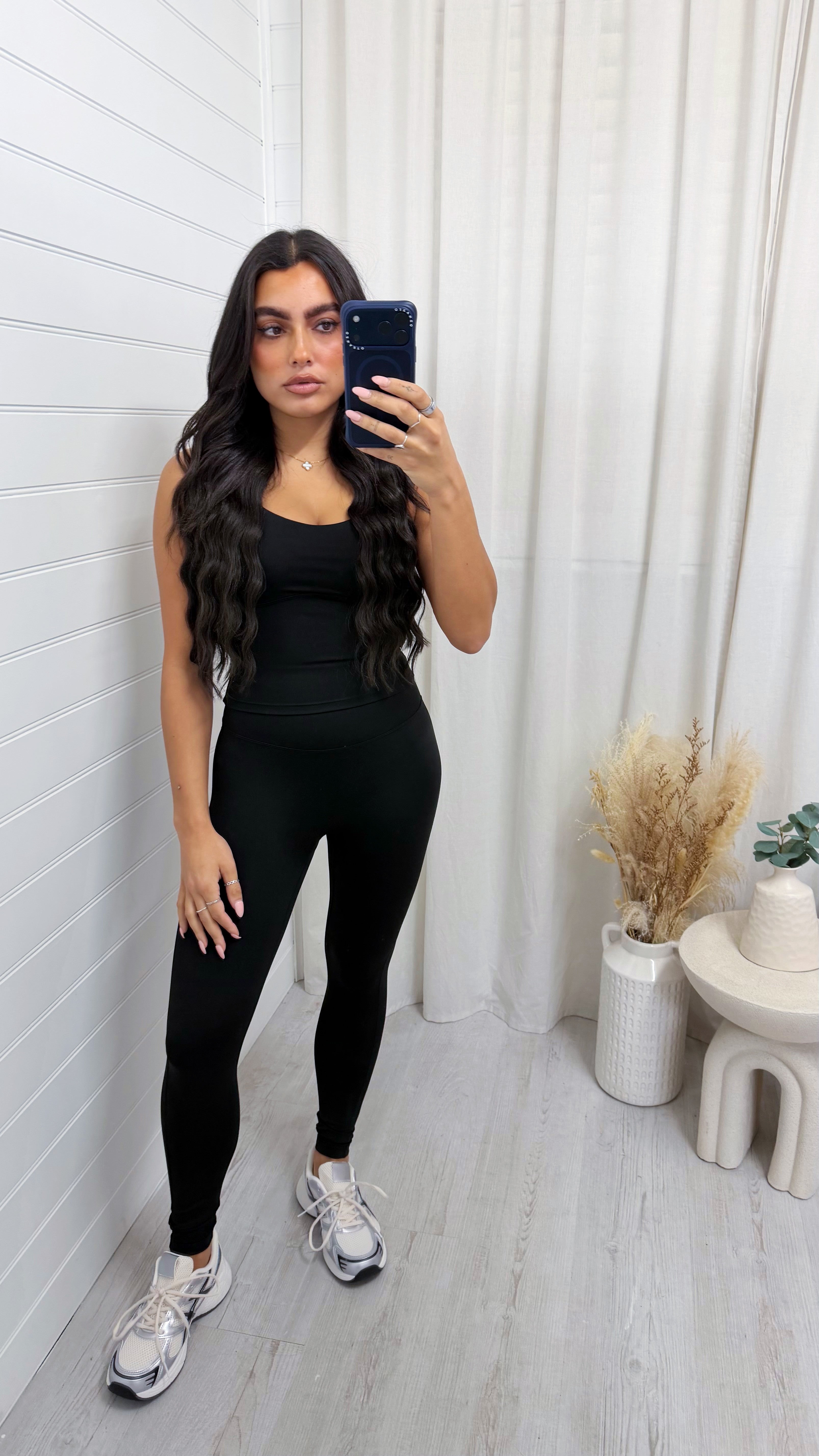 Criss Cross Bralette and Leggings Gym Co-Ord - BLACK