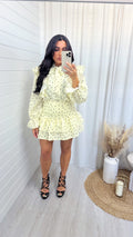 Love Heart Shirt and Skirt Co-Ord - LEMON