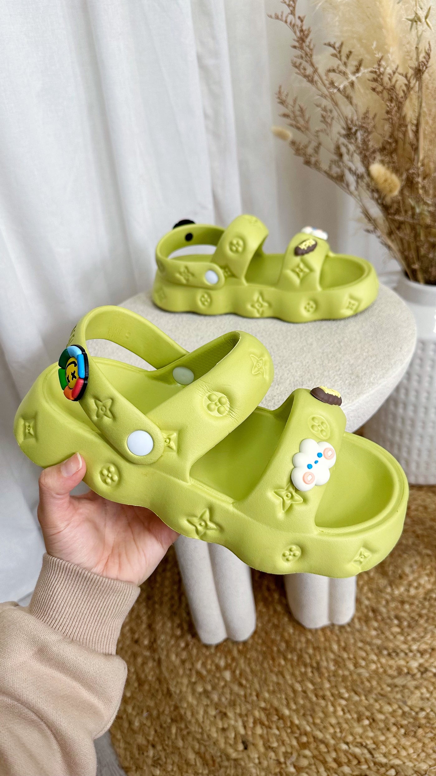 Retro Cloud Foam Sandals - SAGE