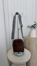 Mini Crossbody Bag - BROWN