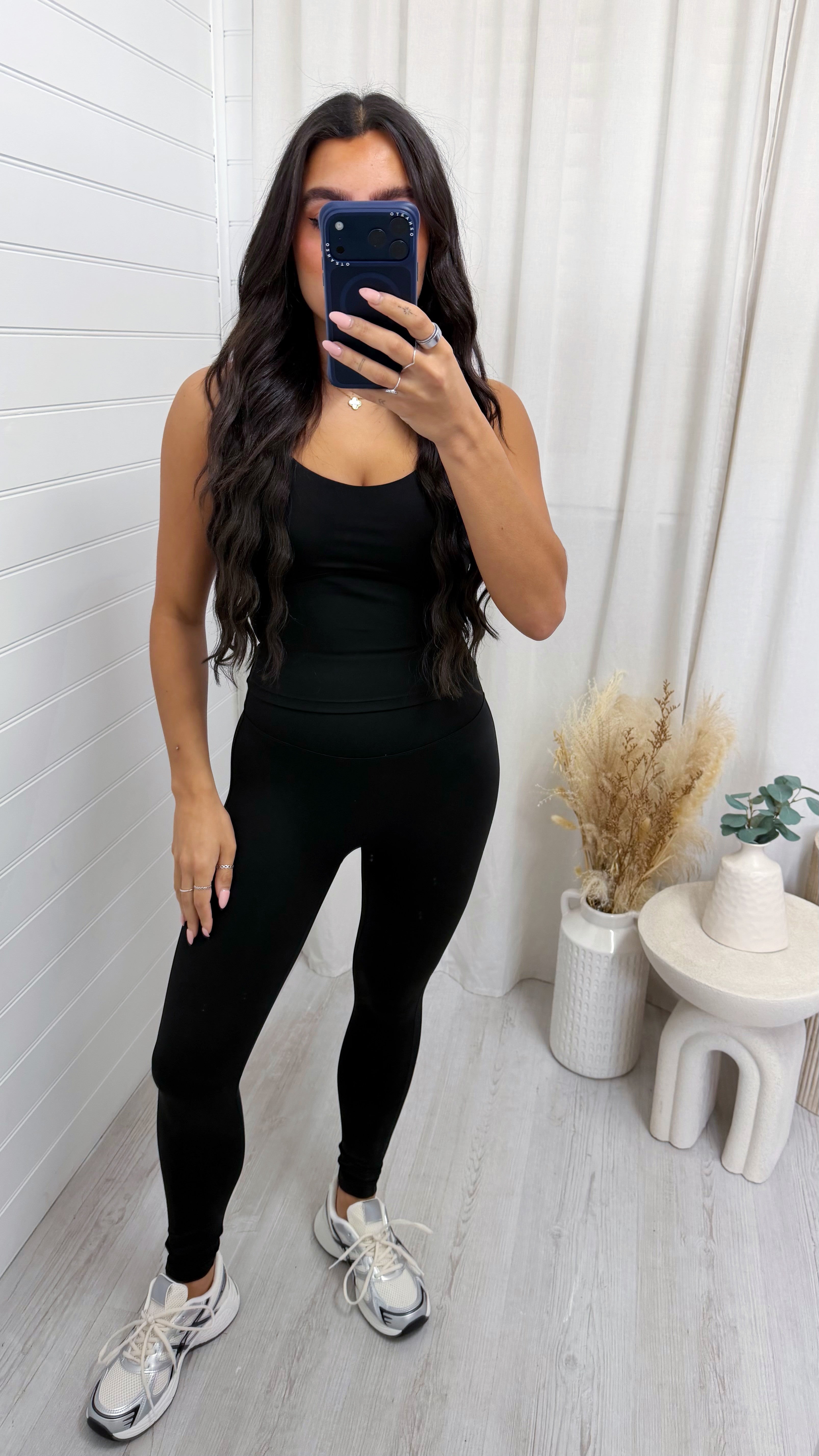 Criss Cross Bralette and Leggings Gym Co-Ord - BLACK