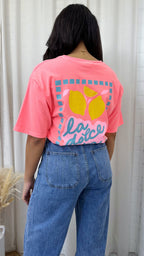 La Dolce Vita Graphic T-Shirt - NEON PINK
