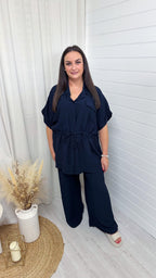 Shacket and Trousers Co-Ord - NAVY