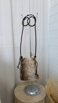 Faux Fur Pouch Bag - DEER PRINT