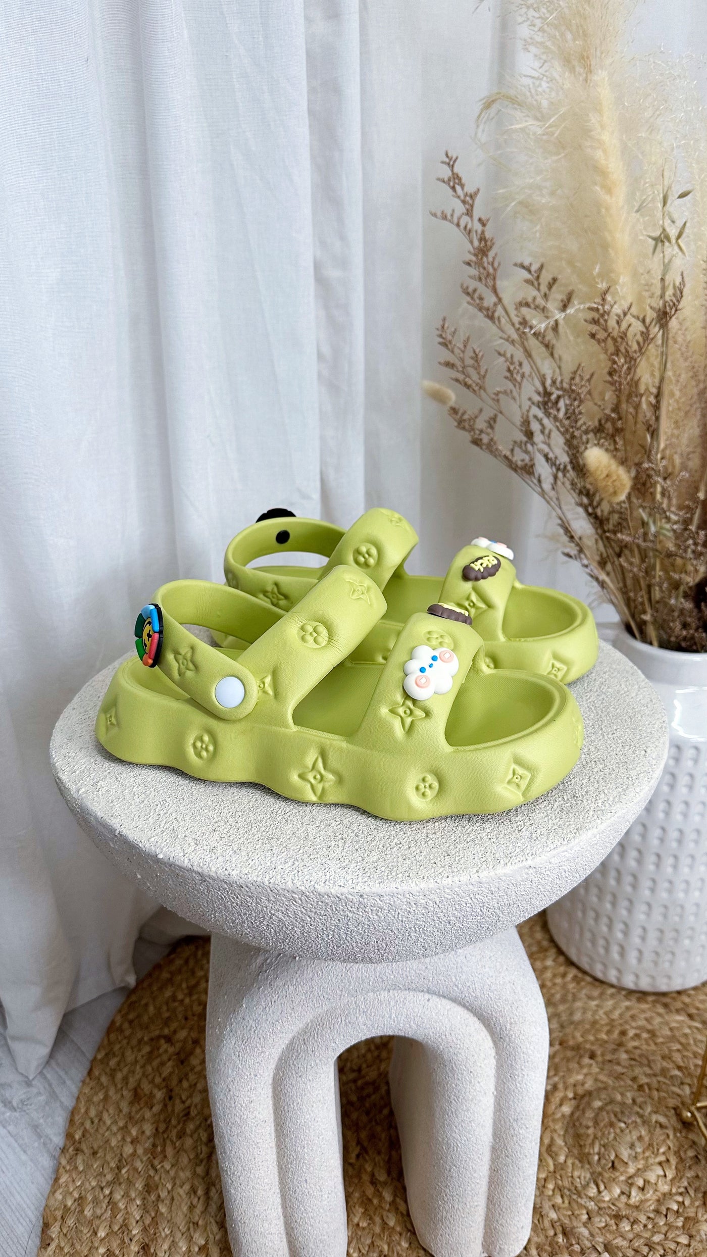 Retro Cloud Foam Sandals - SAGE