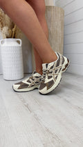 Gum Sole Mesh Trainers - MOCHA