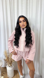 Polka Dot Windbreaker Co-Ord - PINK