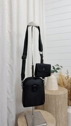 PU Mini Crossbody Bag - BLACK