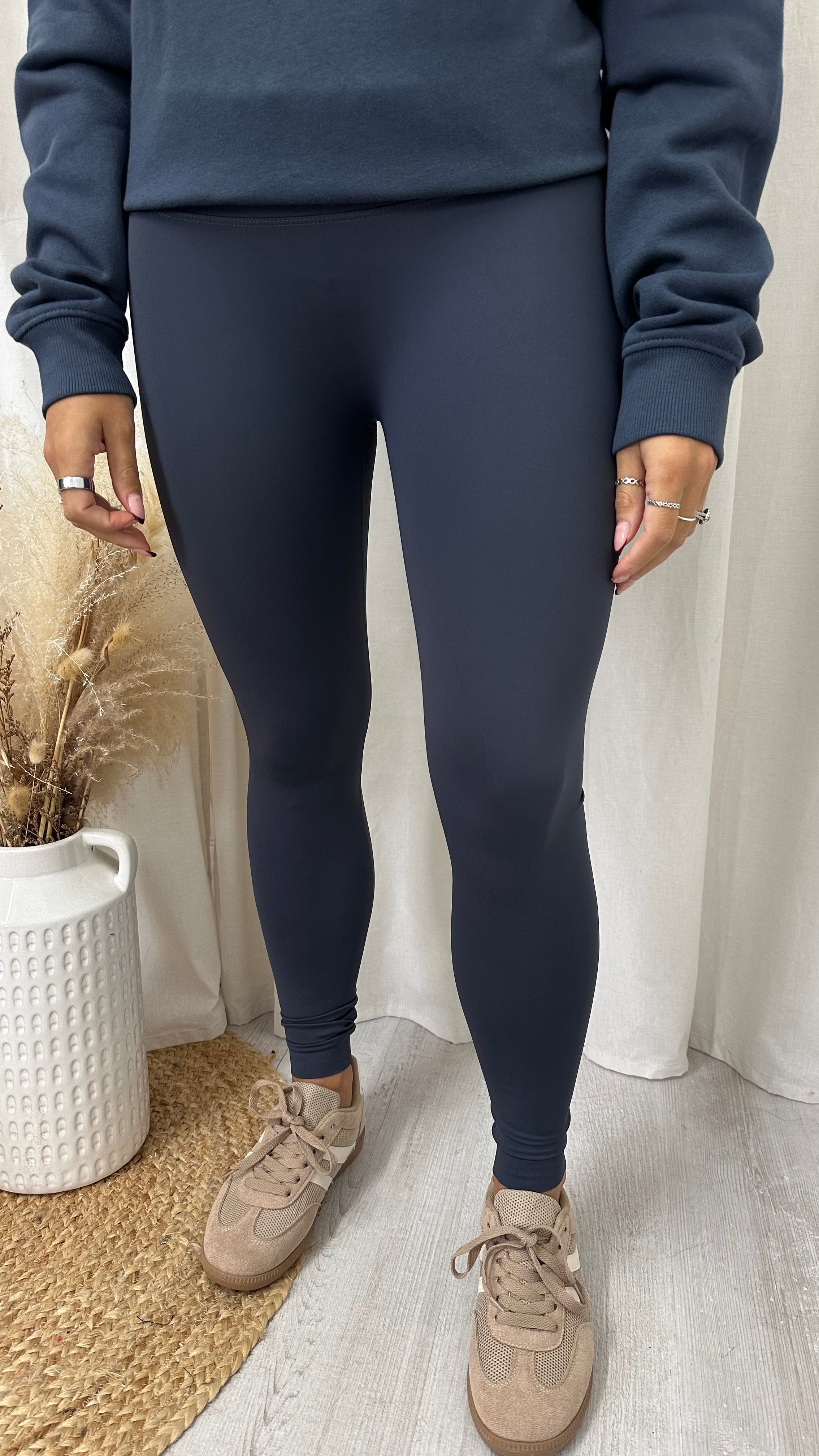 Body Sculpting Active Leggings - SLATE BLUE