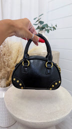 Structured Dome Handbag - BLACK