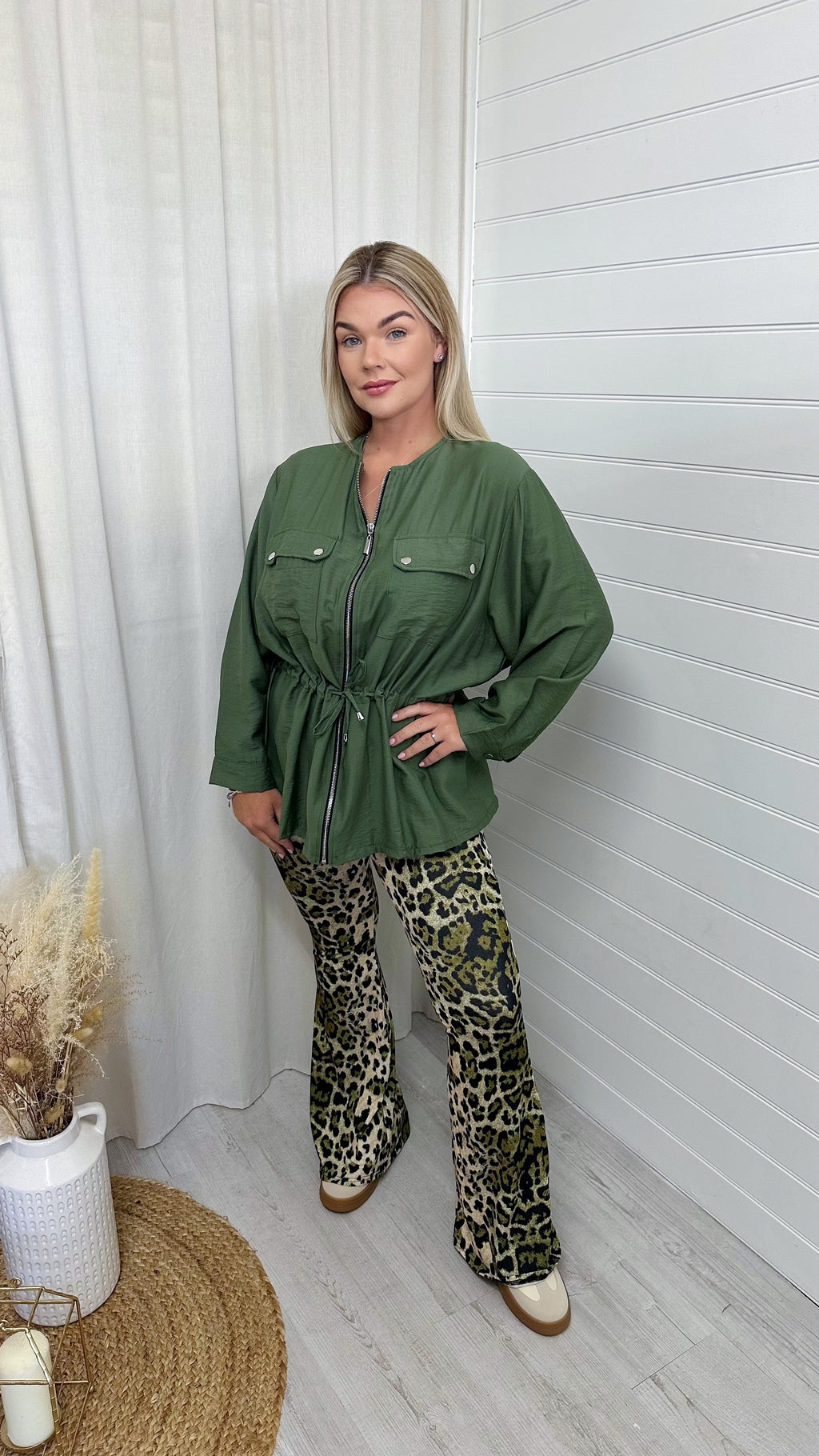 Lightweight Cargo Shacket - KHAKI