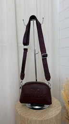 Double Zip Dome Cross Body Bag - FOREST BERRY