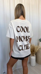 Cool Moms Club Oversized T-Shirt - CREAM
