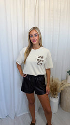 Cool Moms Club Oversized T-Shirt - CREAM
