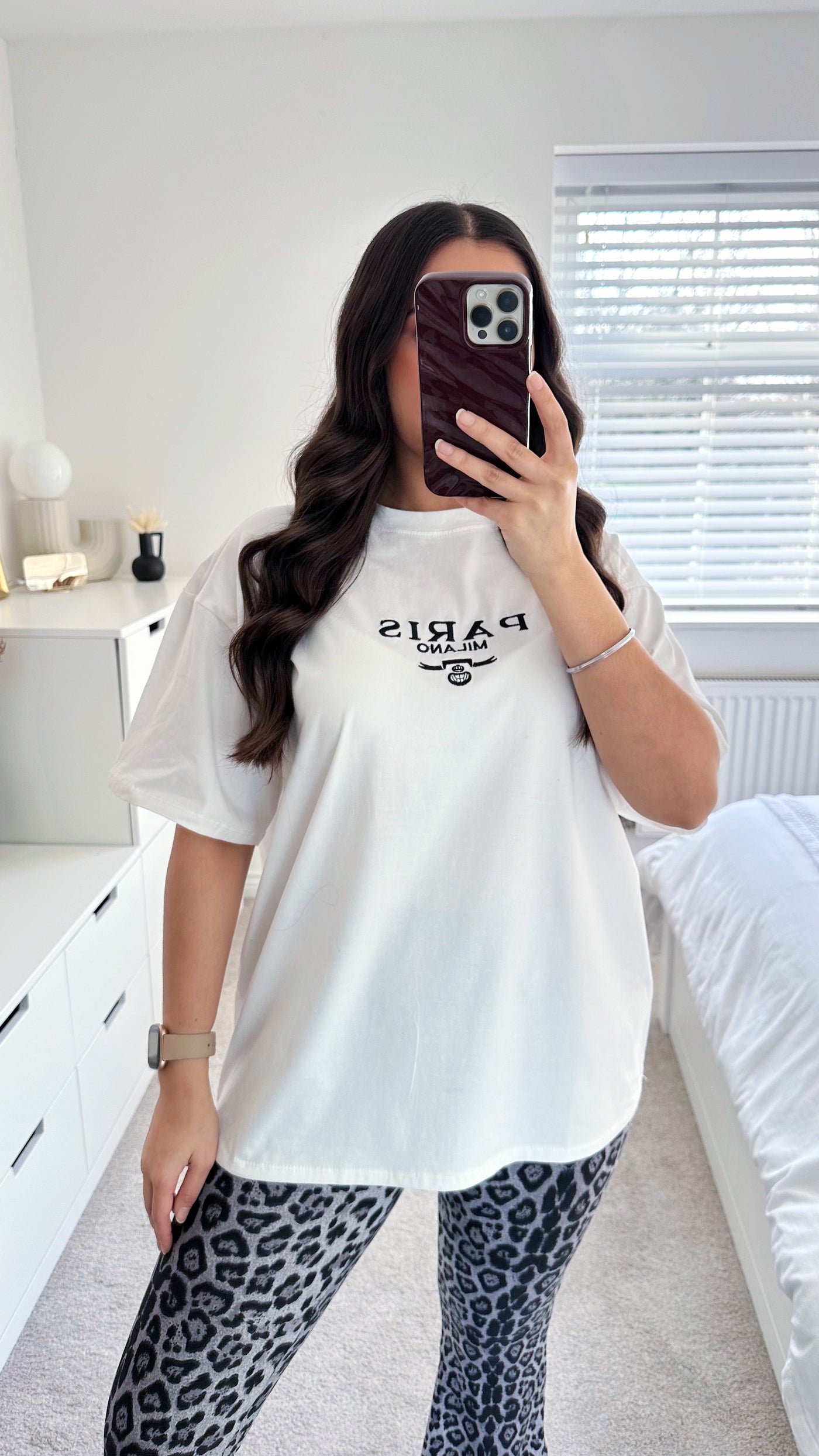 Paris Milano Oversized T-Shirt - WHITE