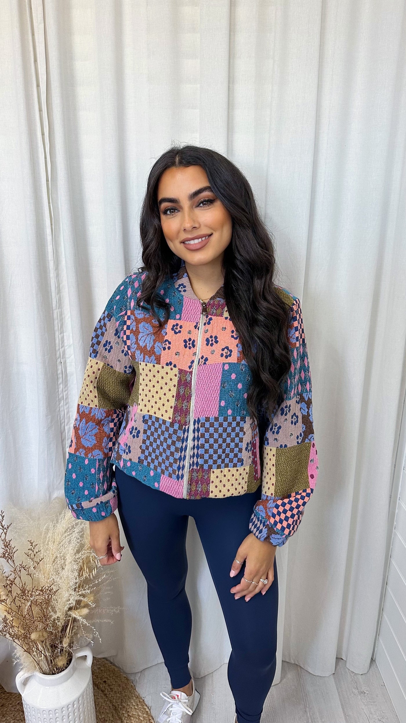 Tapestry Bomber Jacket - LILAC