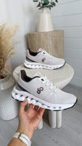 Foam Sole Running Trainers - BEIGE